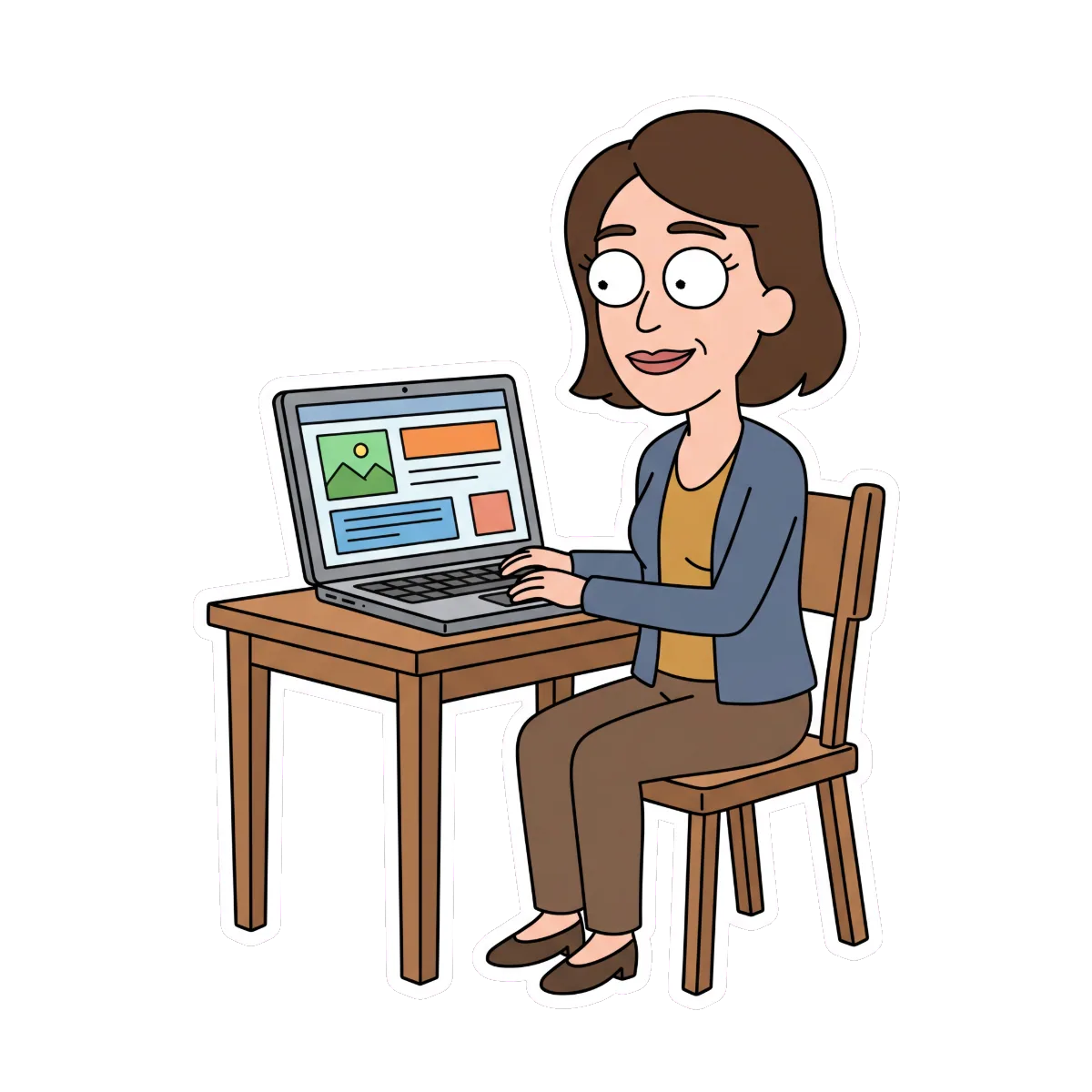 A coach building her site and booking page