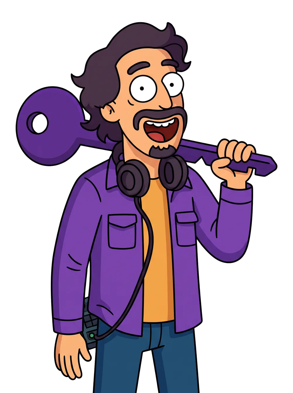 Rico holding the single key that opens every tool in the platform
